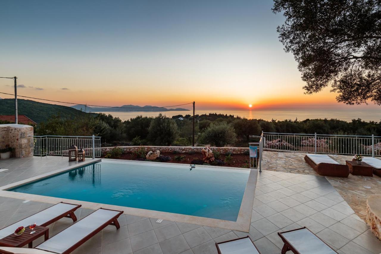 Вилла Fiscardo Luxury Stone Alex ,with Sunset View! *
